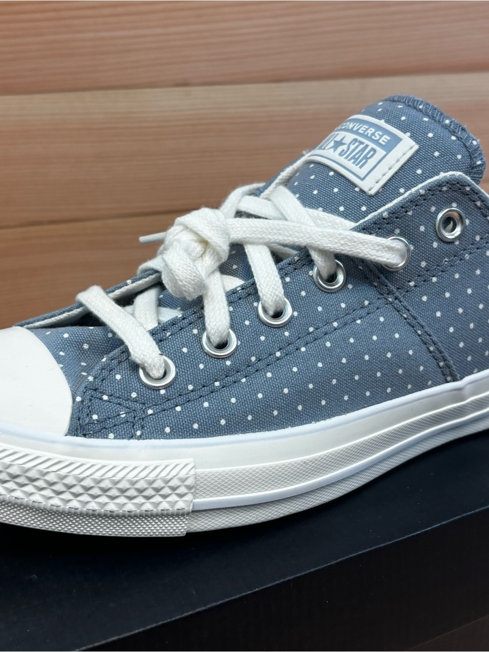 Converse Chuck Taylor All Stars Madison Polka Dot Low Top Sneaker Blue‎ Sz 9.5 - Picture 5 of 10
